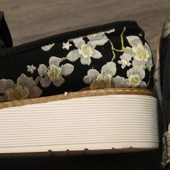🌻HOST PICK🌻. ZARA FLORAL STACKED PLATFORM SHOES, SIZE 38 (7.5).  SLIP-ON. - Picture 5 of 7